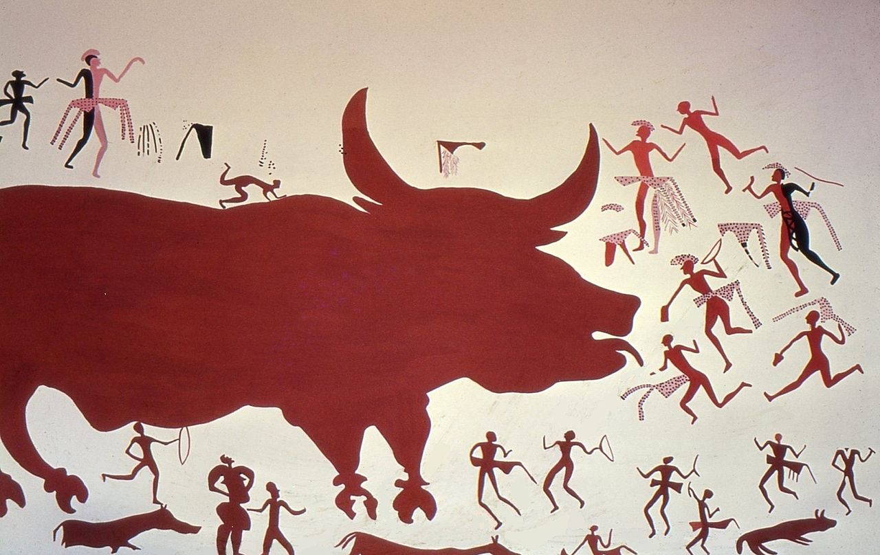 A_reconstruction_of_the_aurochs_hunting_scene_in_the_mural..jpg