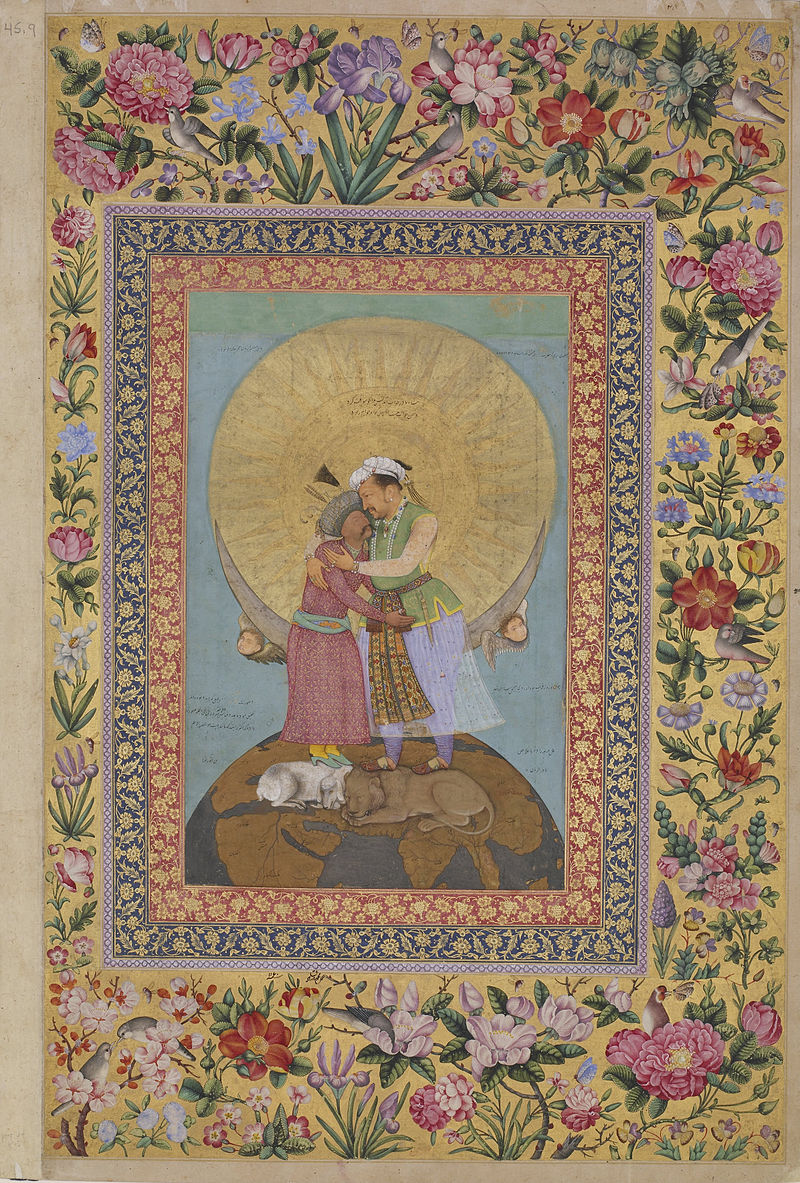 Abu\'l__Allegorical_representation_of_Emperor_Jahangir_and_Shah_-_.jpg
