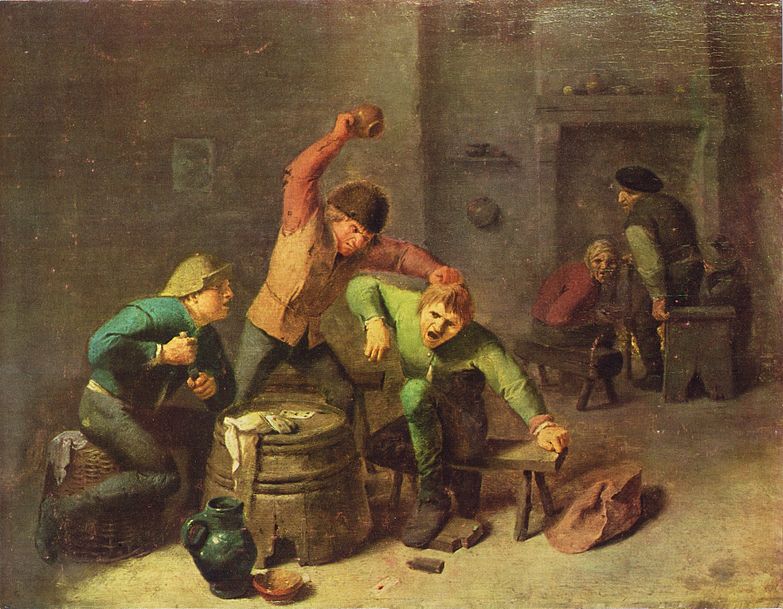 Adriaen_Brouwer,_Bauernrauferei_beim_Kartenspiel_(c._1630–1640).jpg