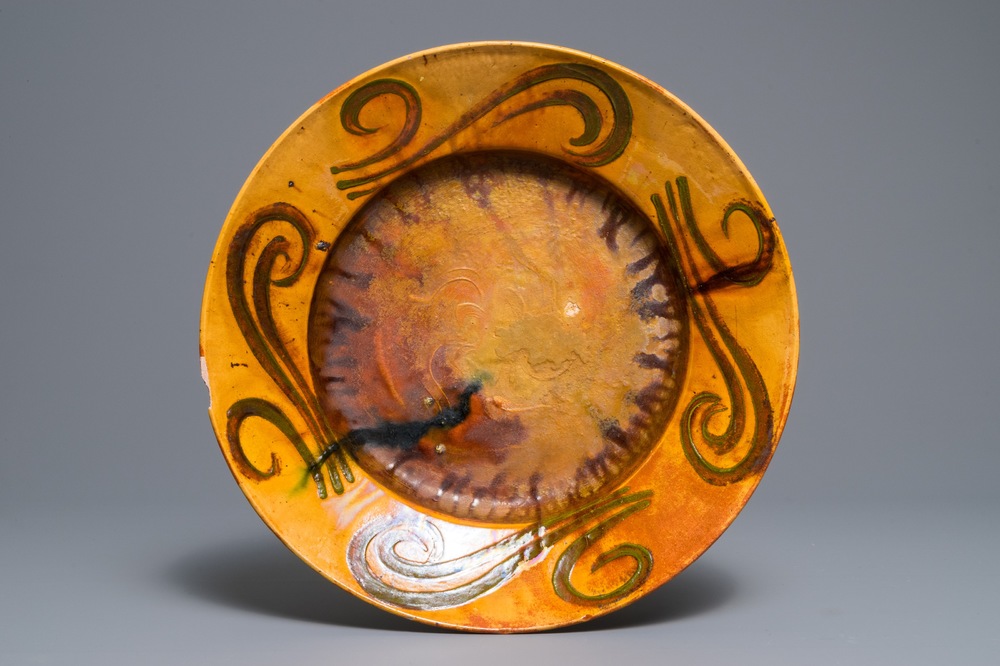 alfred-william-finch-1854-1930-an-art-nouveau-yellow-and-ochre-glazed-pottery-dish-1.jpg