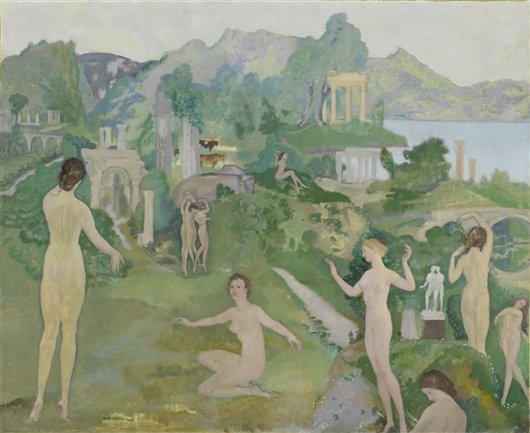 An-Antique-Vision-Arthur-Bowen-Davies-oil-painting.jpg