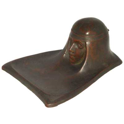 Art Nouveau bronze figural inkwell in the style of Gustave Gurschner (gm250).jpg