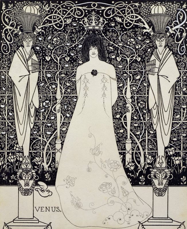 Aubrey Beardsley - Frontispiece for Venus and Tannhauser c1895 (.jpg
