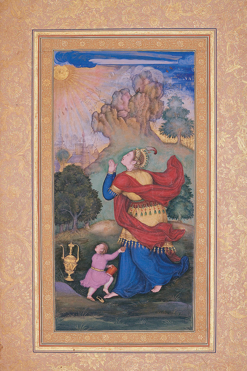 Basawan._Woman_Worshiping_the_Sun_Page_from_the_Gulshan_Album._1590-.jpg