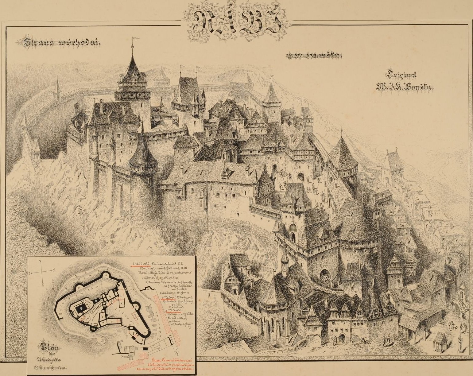 Boušek,_hrad_Rabí_z_východní_strany,_vlevo_dole_situační_plán_(cropped).jpg