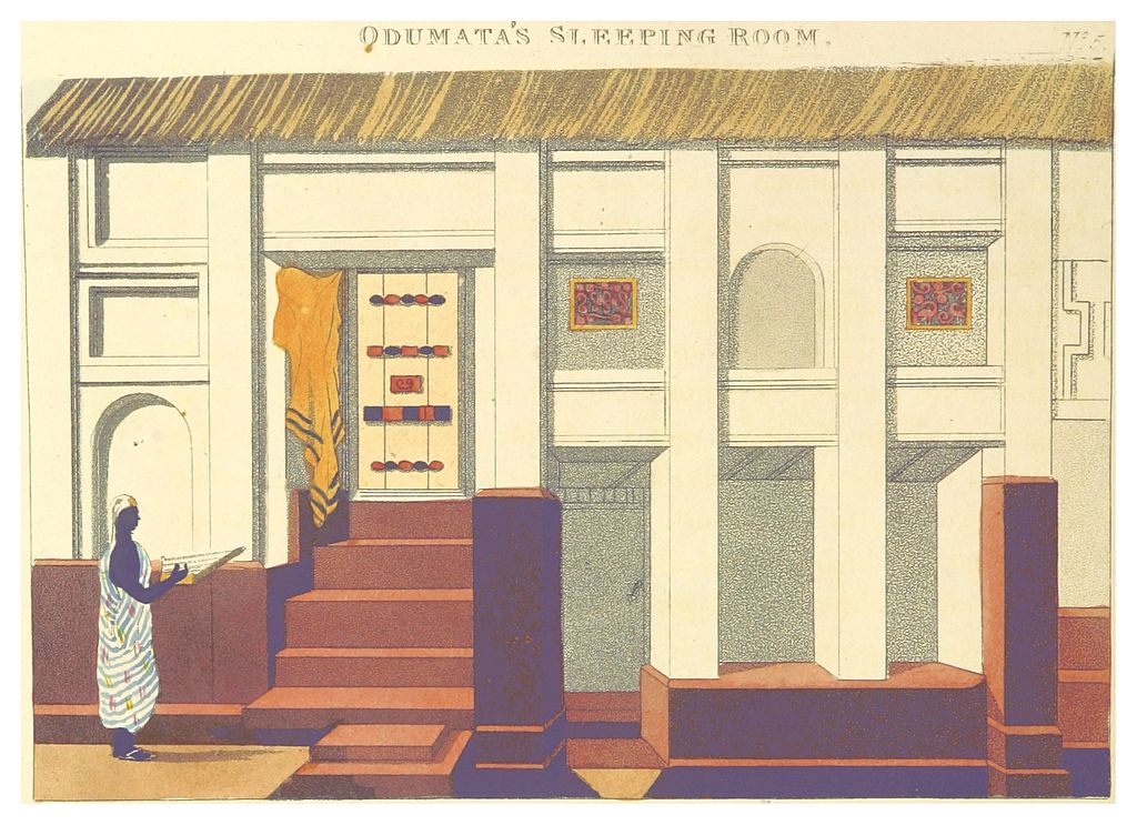 BOWDICH(1819)_p338_PLATE_5_-_COOMASSIE,_ODUMATA'S_SLEEPING_ROOM.jpg