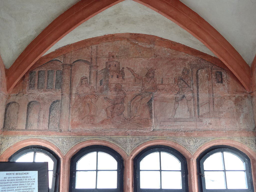 Burg_Ronneburg_Wandbemalung_salomonisches_Urteil_01.JPG