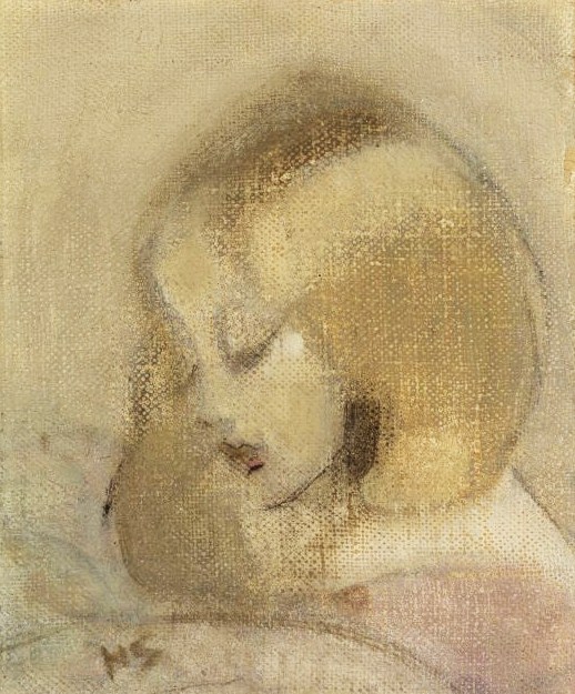 c16 Helene Schjerfbeck (1862-1946) Annuli Reading, 1923.jpg