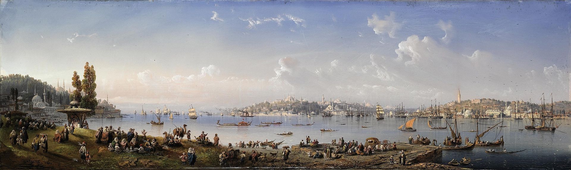 Carlo_Bossoli_-_A_panorama_of_Constantinople_from_Uskudar_(1854).jpg