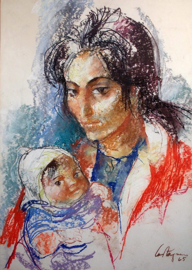 Castagnino-JUan-CArlos-MAternidad-PAstel-67-x-48.jpg