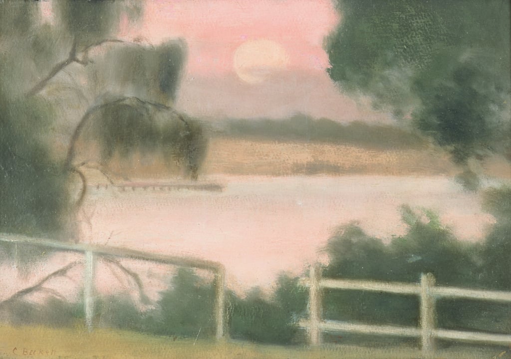 Clarice Beckett - Keefers Jetty c1925 (oil on pulpboard) - (MeisterDrucke-273793).jpg