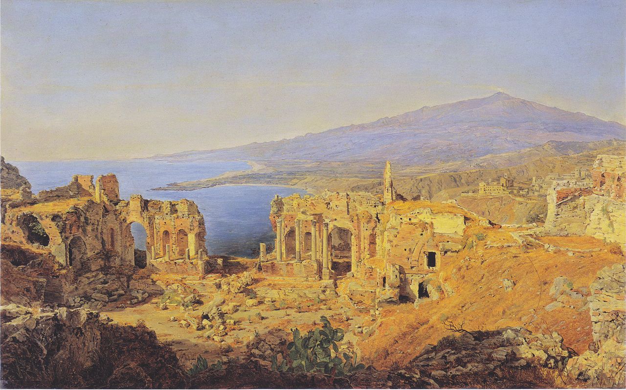 Die_Ruine_des_griechischen_Theaters_zu_Taormina_auf_Sizilien.jpeg
