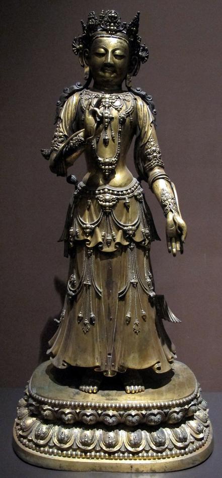 Dinastia_ming,_bodhisattva_con_marchio_dell\'imperatore_yongle,_da_hebei,_1403-1424_ca..JPG