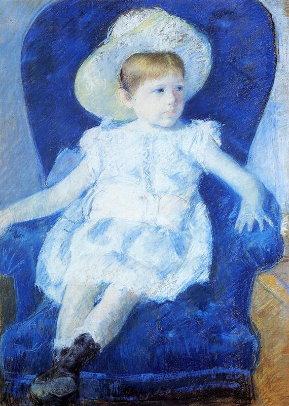 Elsie in a Blue Chair, 1880 п.jpeg