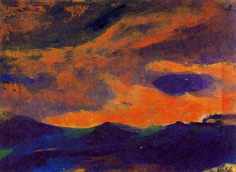 Emil Nolde - Dark Sea with Brown Sky.jpg