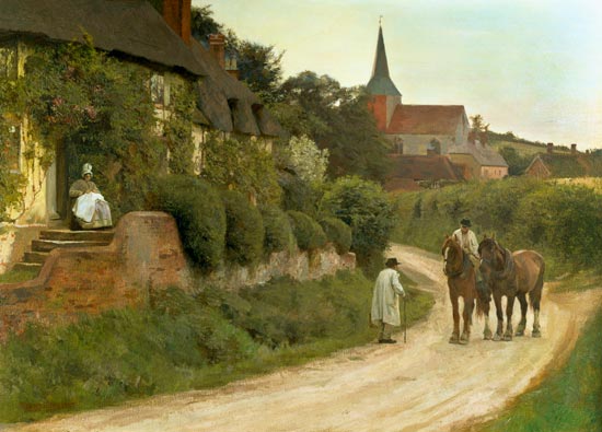 Evening in the Village, by Henry John Yeend King.jpg