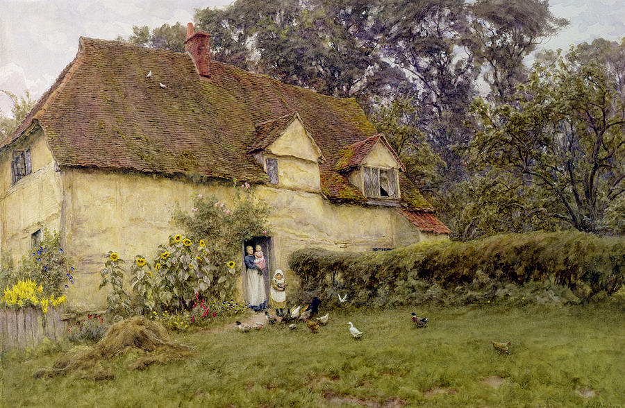 feeding-the-fowls-helen-allingham.jpg