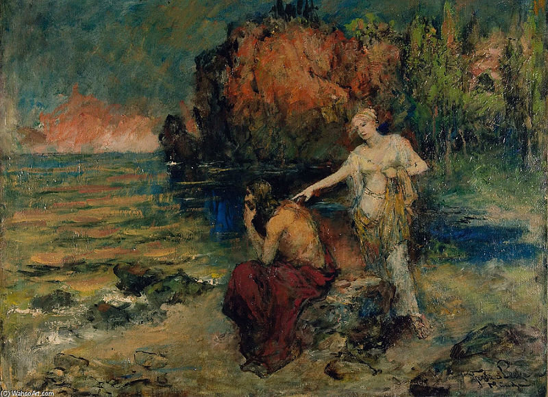 Ferdinand+Leeke-Iphigenie+Auf+Tauris.+Ol+Auf+Leinwand.jpg