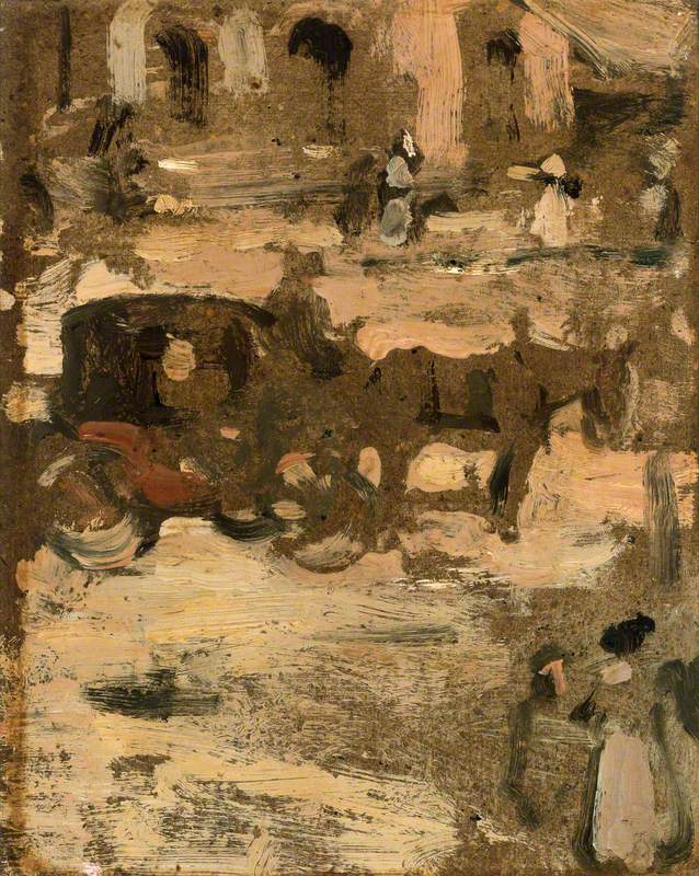 Fiacre in Spanish Street  (verso) , c.1901.jpg