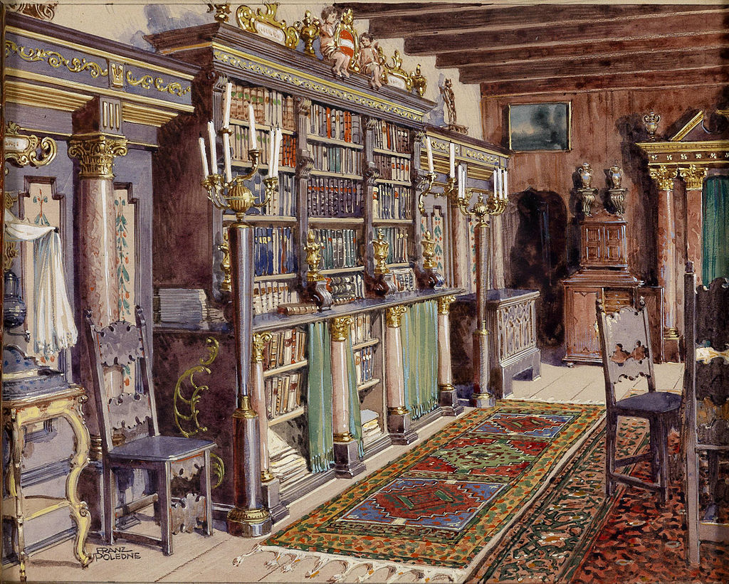 Franz_Poledne_Interieur_Burg_Kreuzenstein_Bibliothek.jpg