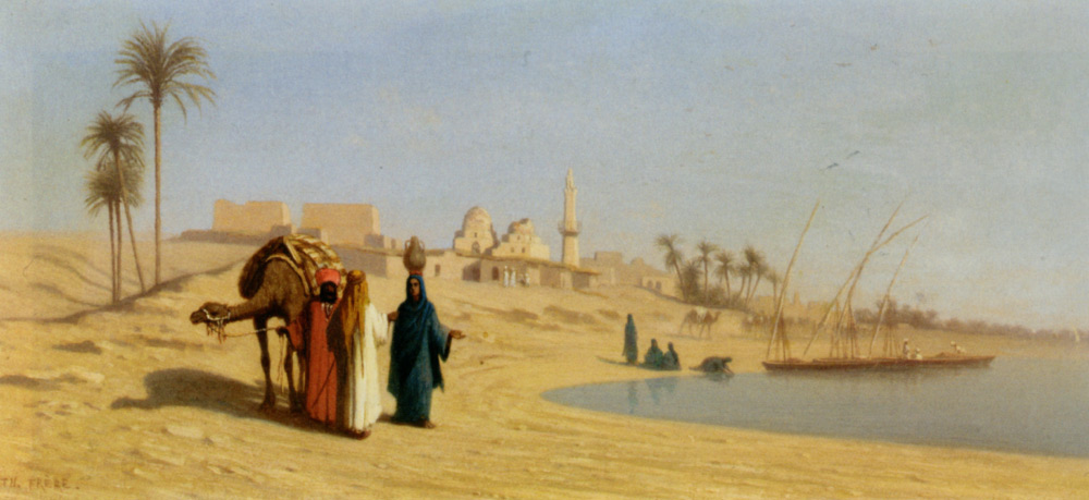 Frere_Charles_Theodore_The_Banks_of_the_Nile_Oil_on_Panel-large.jpg