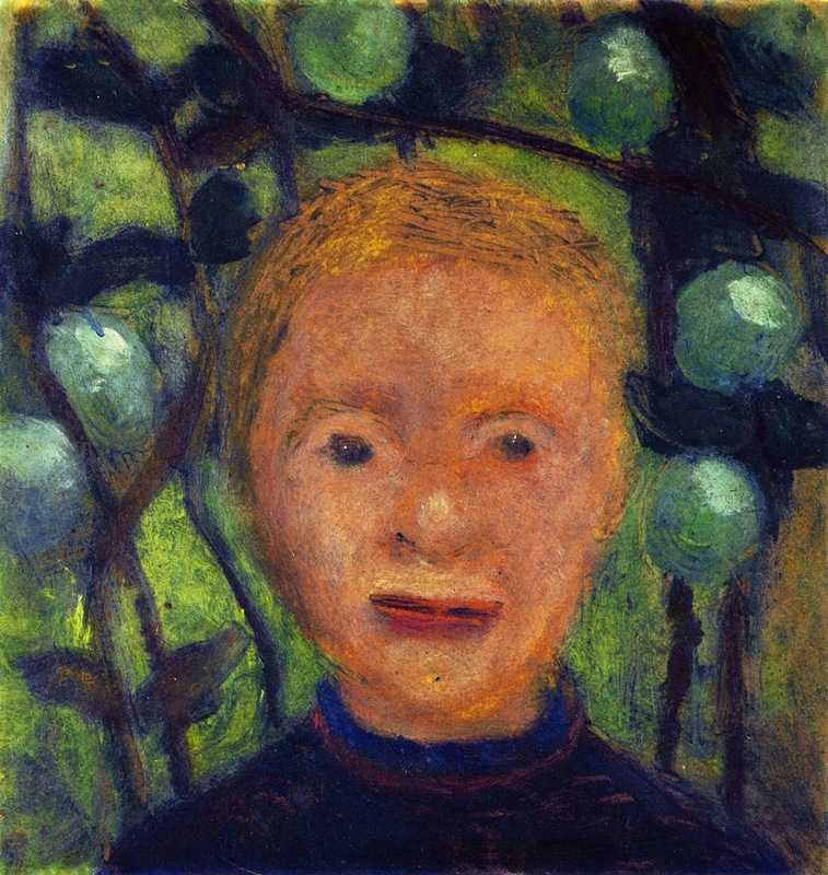 Girl's Head against Green Foliageа.jpeg