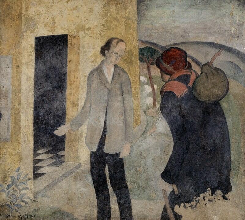Gustave Van de Woestyne, Gastvrijheid voor vreemdelingen, 1920, MSK Gent.jpg