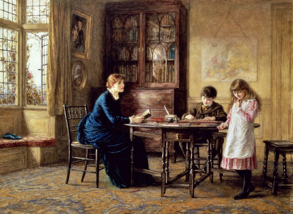 Helen Allingham - Lessons.jpg