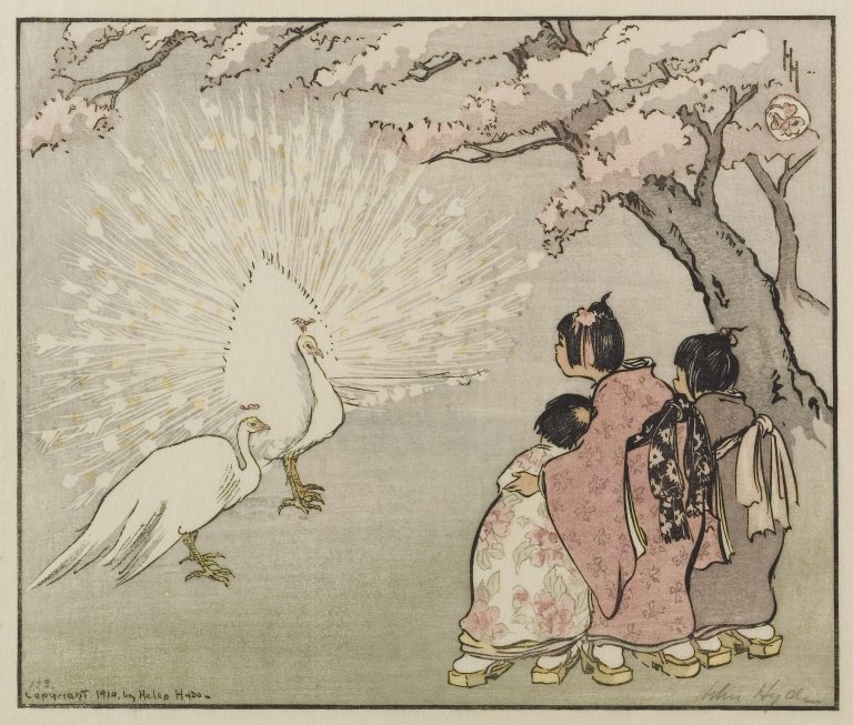 Helen HydeBrooklyn_Museum_-_White_Peacock_-_Helen_Hyde_-_overall.jpg