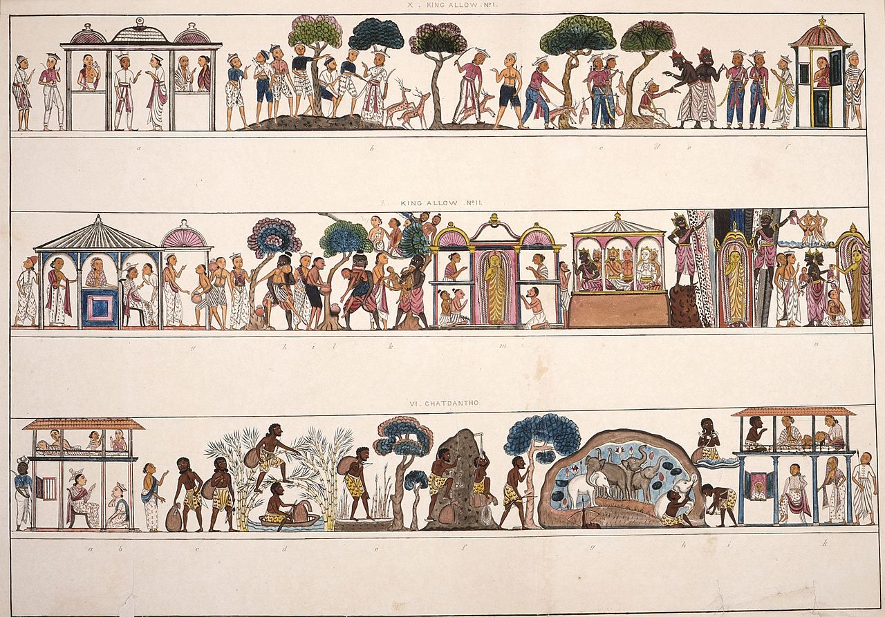 I1850 ланкаllustrations_of_the_Buddha\'s_Birth_Stories_LACMA_M.86.122.jpg