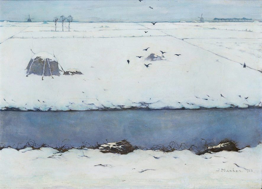Jan_Mankes,_Sneeuwlandschap_met_sloot,_Private_Collection_(Museum_Belvédère).jpg