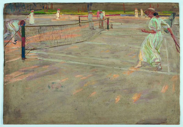 Kuithan-E_Tennisspielerinnnen_u1903-04_Temp-a-Karton_InvNr-I-485_UF_web.jpg