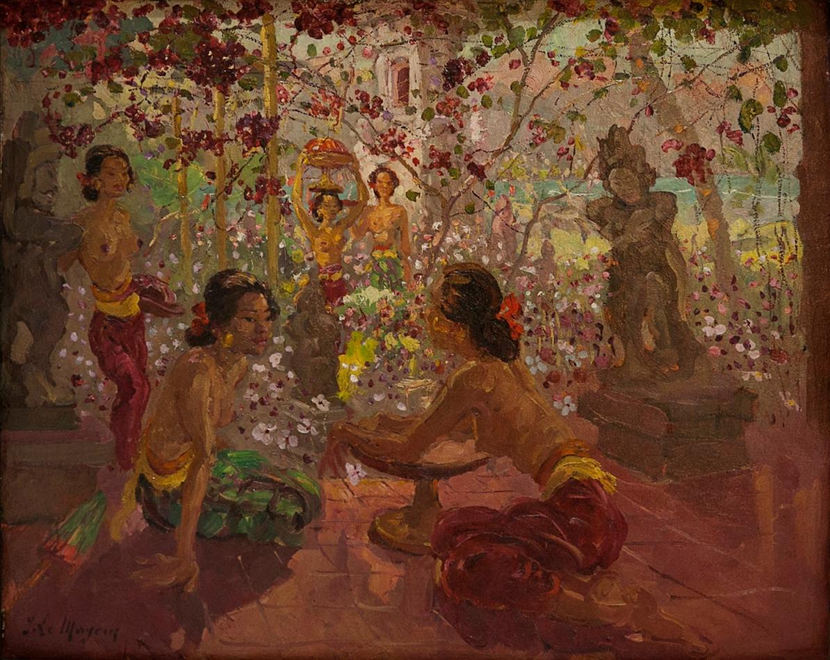Le Mayeur_Women in the Garden Preparing Offering.jpg