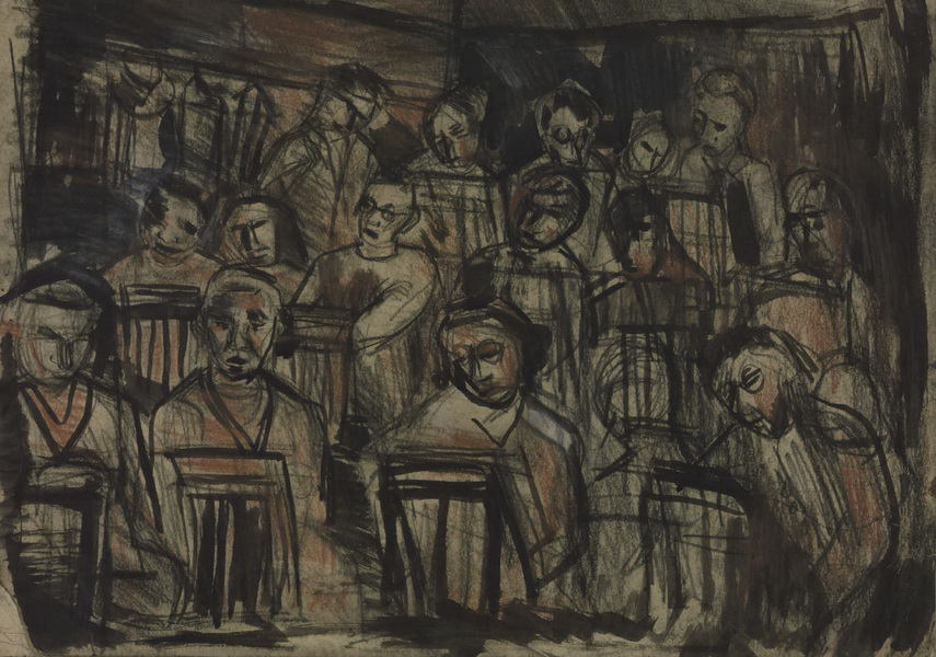 Leon-Kossoff-Saturday-Morning-Class-St-Martins-1943–4-image-via-tate.jpg