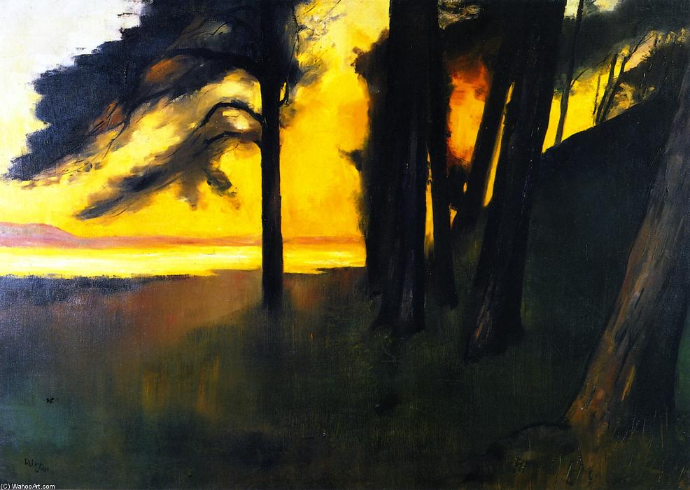 Lesser-Ury-Sunset-over-the-Grunewaldsee.JPG