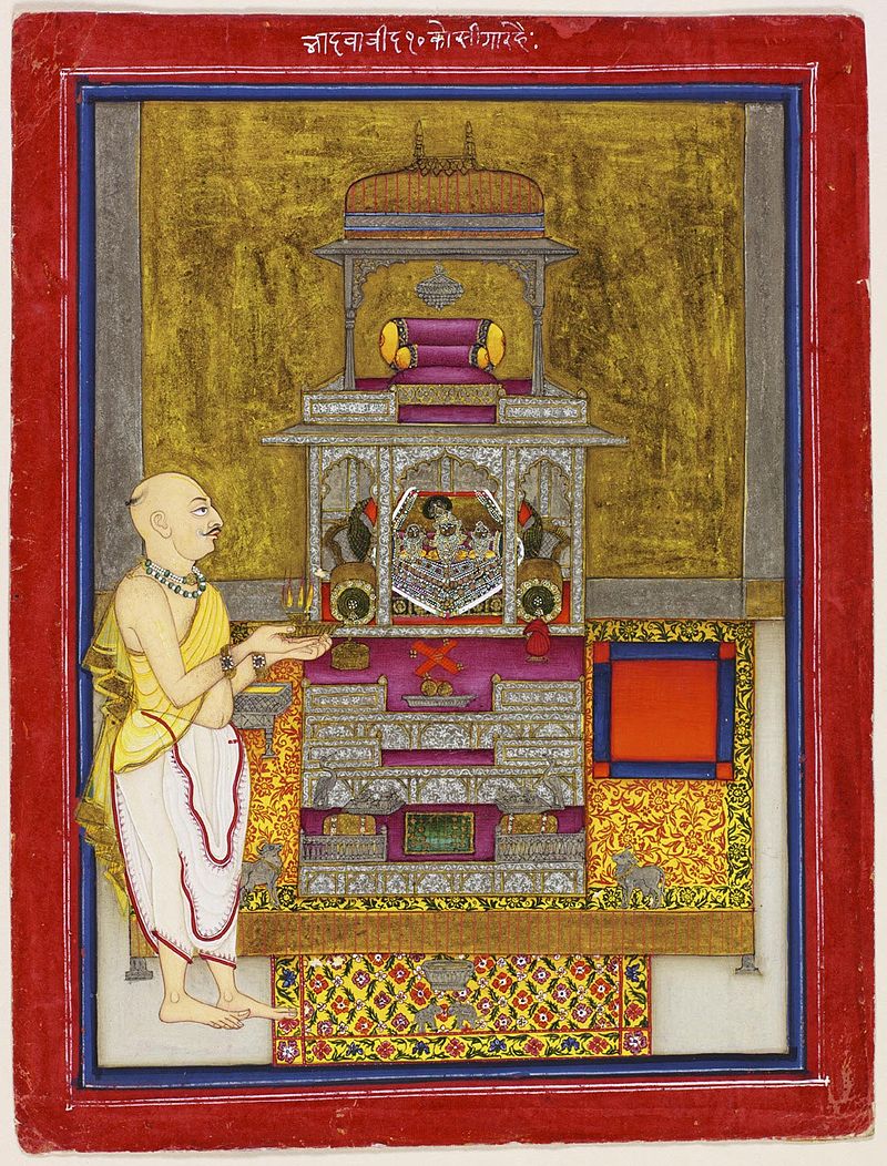 Maharao_Kishor_Singh_of_Kota_Worshipping_Brijrajji._ca._1830-40_Philadelphia_MOA.jpg