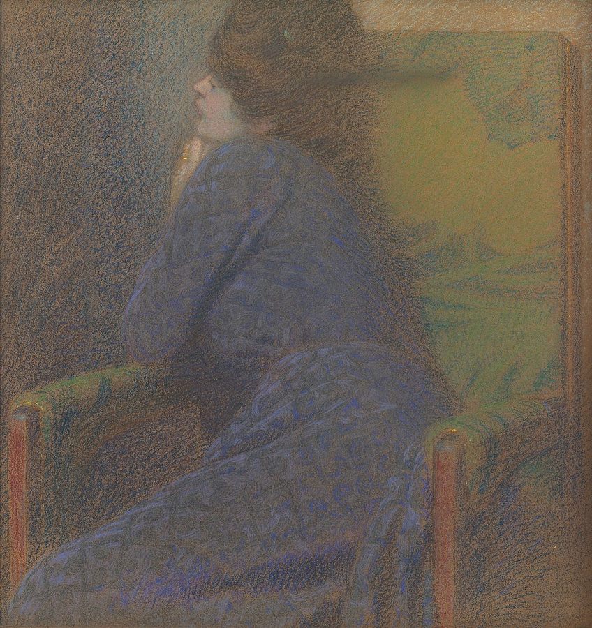 Max Kurzweil - Martha Kurzweil im Fauteuil - (аMeisterDrucke-349654).jpg