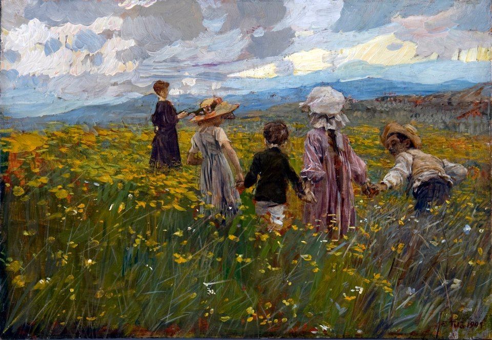 meadow-in-bloom-children-on-the-asiago-plateau-1901.jpg