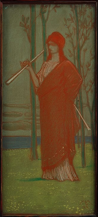 Melchior_Lechter_-_Die_Muse_am_Meer_-_(MeisterDrucke-1072263).jpg
