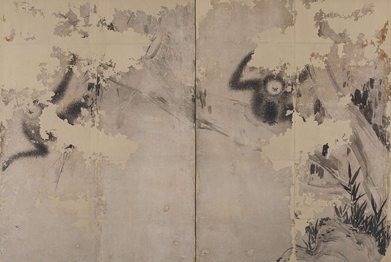 Monkey_byobu_by_Hasegawa_Tohaku_(Ishikawa_Nanao_Art_Museum).jpg