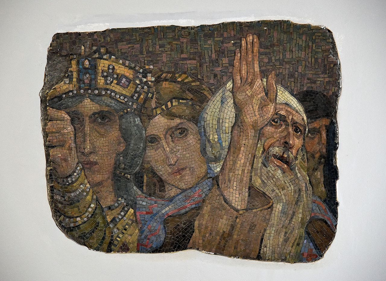 Mozaika_z_soboru_św._Aleksandra_Newskiego_Gmach_Wydziału_Architektury_Politechniki_Warszawskiej.JPG