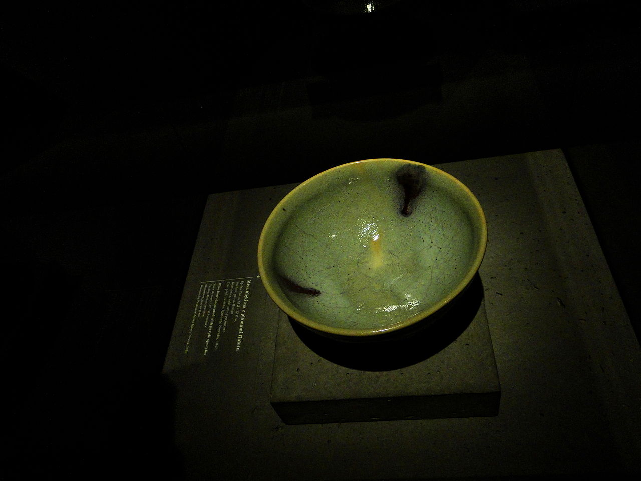 National_Museum_in_Kraków_-_W_przestrzeni_smoka_-_Blue_bowl_decorated_with_purple_speckles.JPG