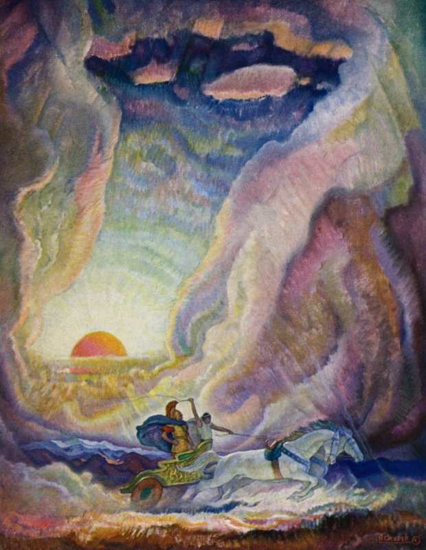 Newell Convers after Wyeth - Odyssey Telemachus in the chariot of Nestor.jpg
