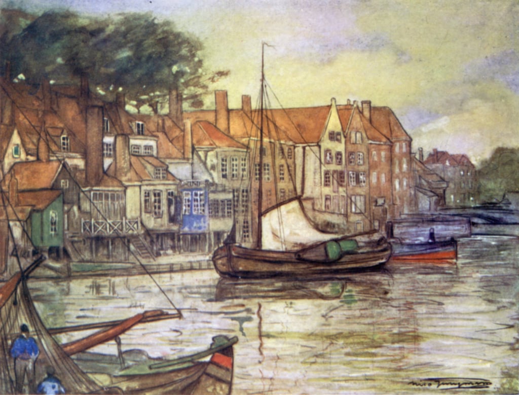 Nico Jungman - A Canal at Middelburg - (MeisterDrucke-631825).jpg