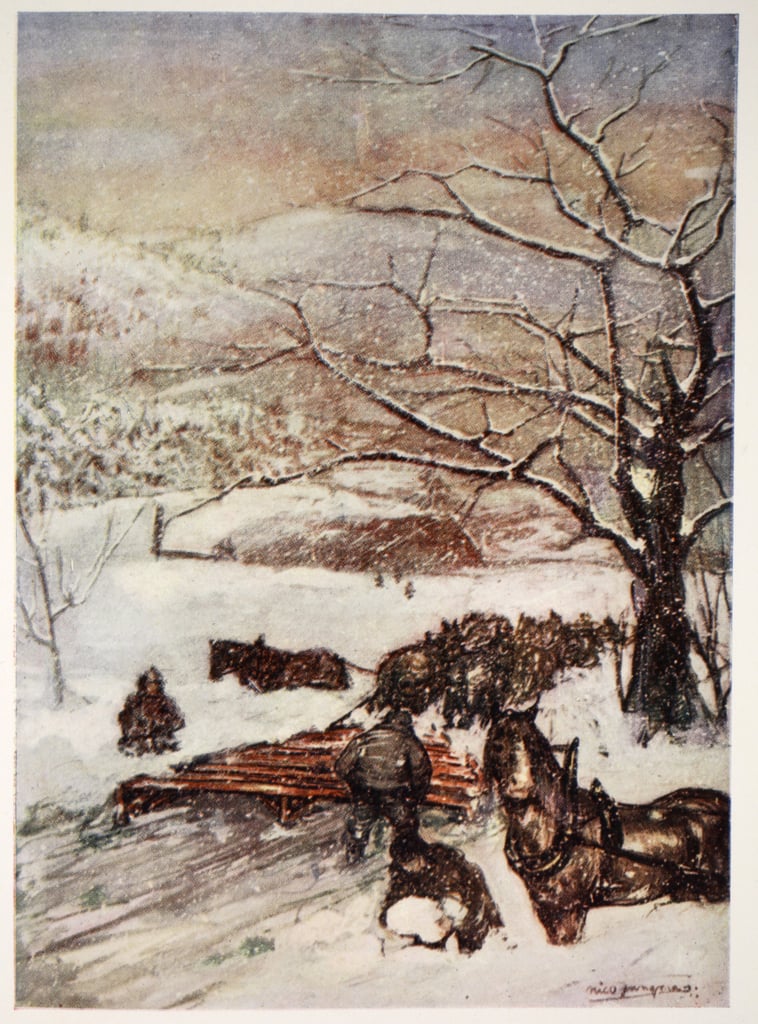 Nico Jungman - Snow plough drawn by eight or ten horses 1905  -.jpg