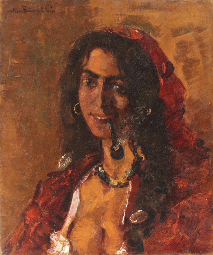 Octav Băncilă, Tânără țigancă 1914-1915.jpg