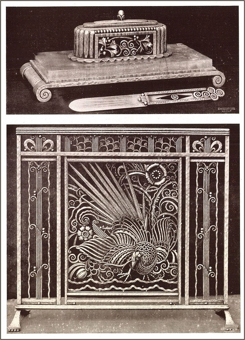 Paul_Kiss,_kovácsolt_s_ezüstözött_vasból_készült_tintatartó,_papírvágókés_és_ellenző._1925.jpg