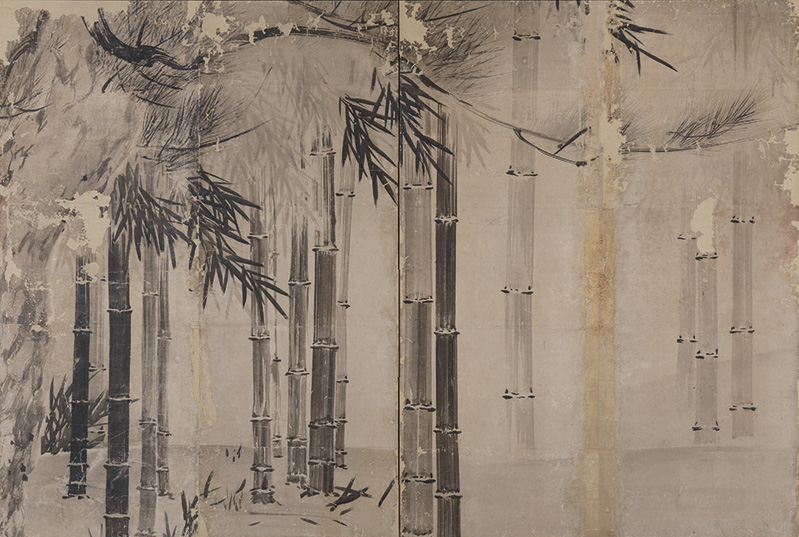 Pine_and_Bamboo_byobu_by_Hasegawa_Tohaku_(Ishikawa_Nanao_Art_Museum).jpg