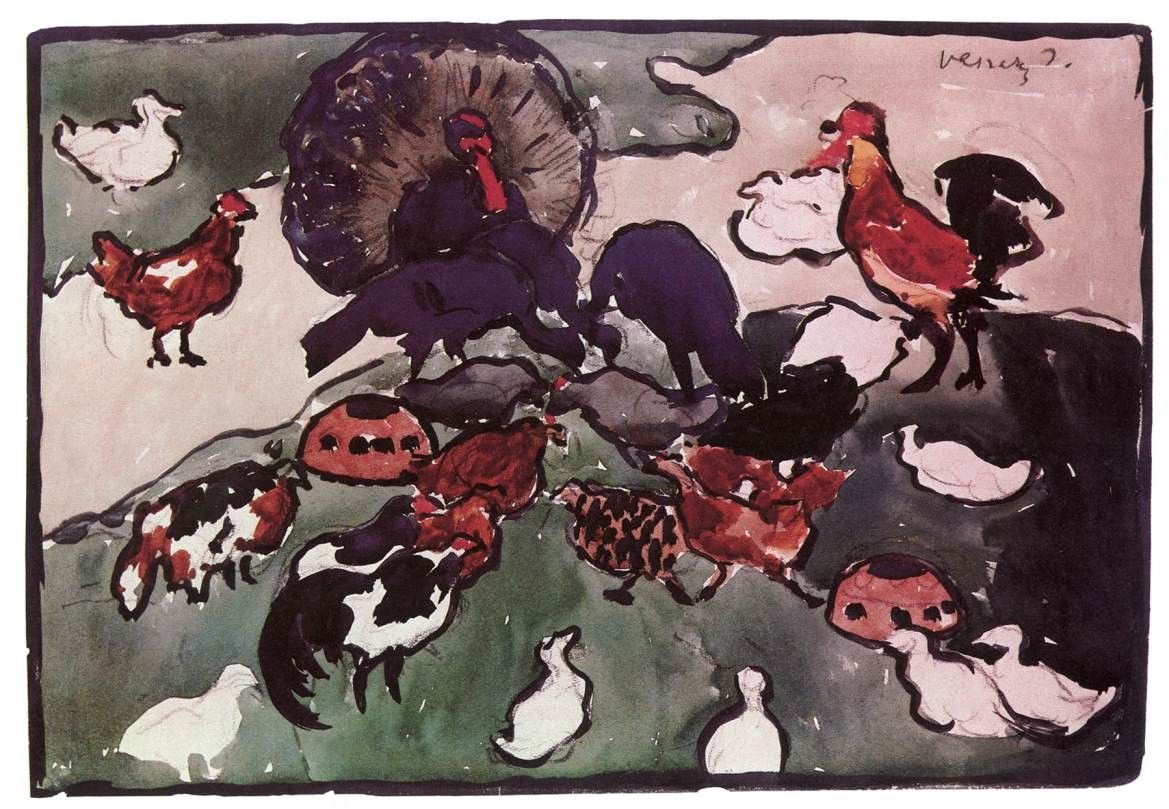 Poultry-run-design-for-a-tapestry-János-Vaszary-Oil-Painting-1.jpg