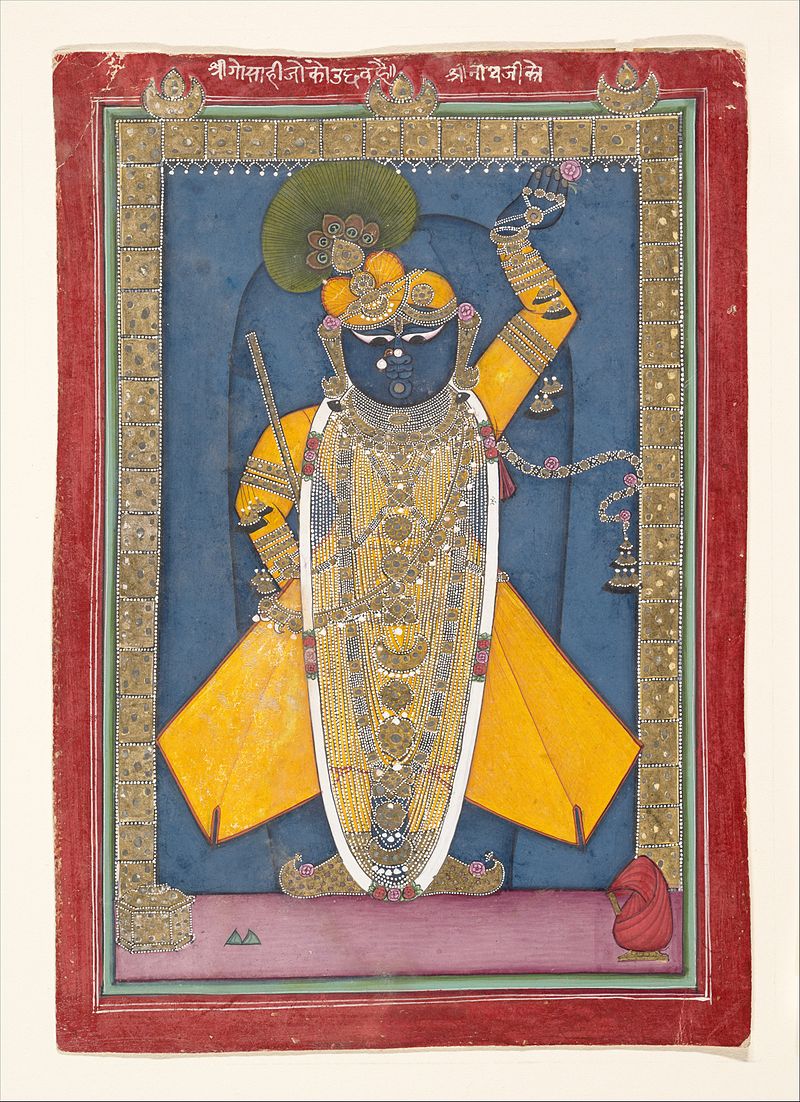 Shri_Nathji_Bedecked_for_Goswami_Vitthalnathji\'s_Birthday_Nathadwara_ca.1840_.jpg